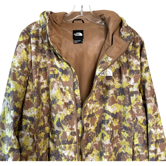 THE NORTH FACE Hydrenaline Women's Size XL Camo Hooded Full Zip Packable Jacket - Picture 6 of 10